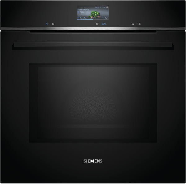 Siemens HM776GKB1 - iQ700, Einbau-Backofen mit Mikrowellenfunktion, Schwarz/Edelstahl, 60 x 60 cm